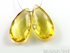 Honey Topaz Faceted Pear Drops, 1 Pair (HT21x11PR)